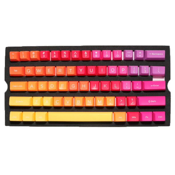 DUCKY KEYCAP SET AFTERGLOW SA US ABS SEAMLESS DOUBLE SHOT