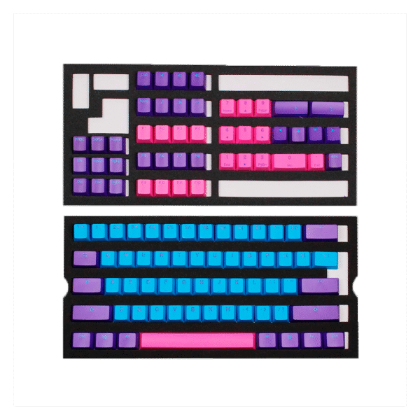 DUCKY KEYCAP SET JOCKER PBT SEAMLESS DOUBLE SHOT 3 TONE