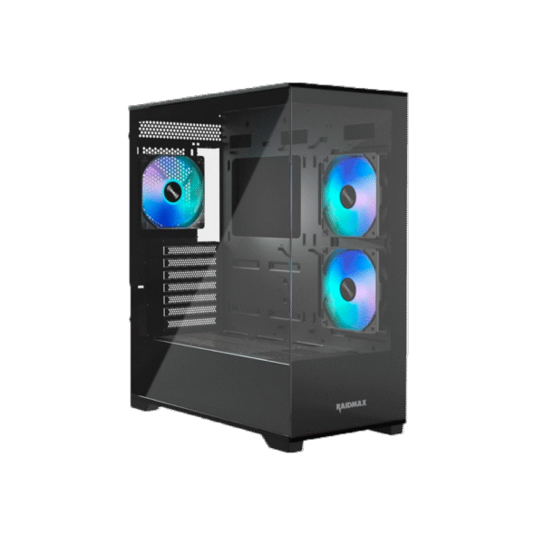 GABINETE GAMER RAIDMAX INFINITA i801 AIR FISHTANK ARGB TG BLACK