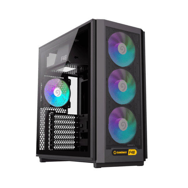 Gabinete GAMEMAX F46 BK 4 Fan ARGB ATX
