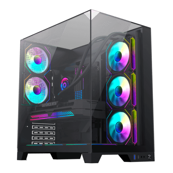 Gabinete GAMEMAX Infinity Plus BK Sin Fans ATX