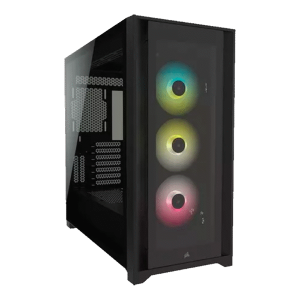 Gabinete Corsair iCUE 5000X RGB Semitorre Negro