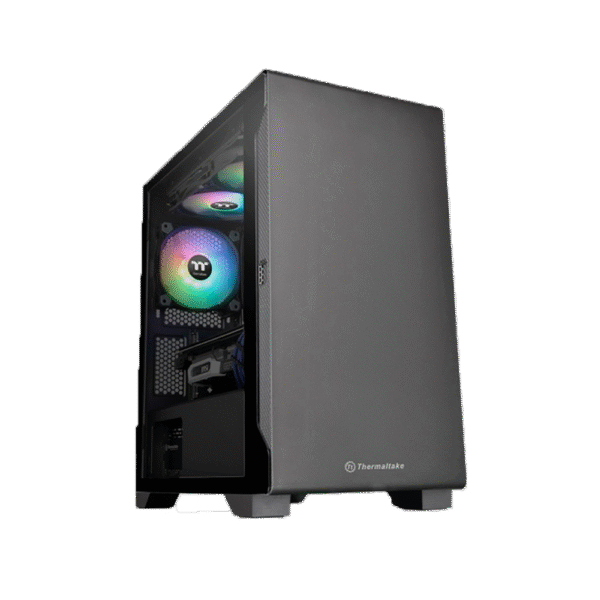 Gabinete THERMALTAKE S100 Mid-Tower TG Fan x1 Black