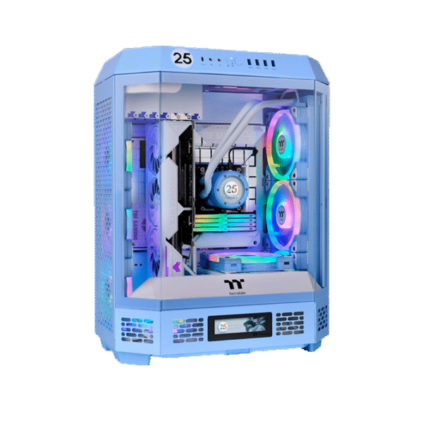 Gabinete THERMALTAKE The Tower 600 Mid-Tower TG x3 Fan x2 Hydrangea Blue