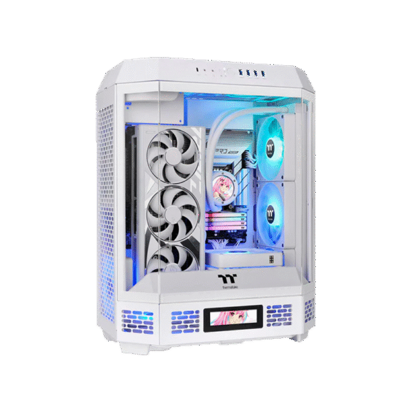 Gabinete THERMALTAKE The Tower 600 Mid-Tower TG x3 Fan x2 Snow White