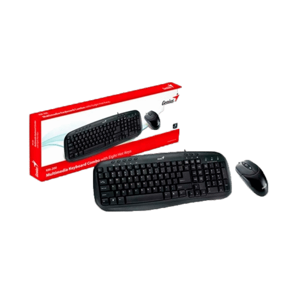 KIT GENIUS Teclado + Mouse KM-200 USB