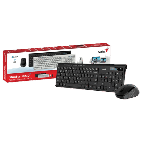 KIT GENIUS Teclado + Mouse Slimstar 8230 Black