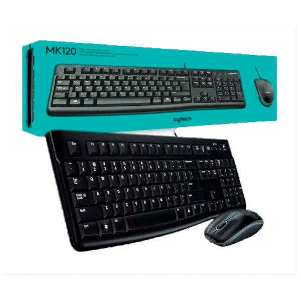 KIT LOGITECH Teclado + Mouse MK120 Black