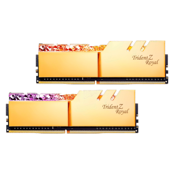 Memoria RAM DDR4 GSKILL 16GB TRIDENT Z ROYAL 3600 MHz RGB GOLD 2X8 1.35