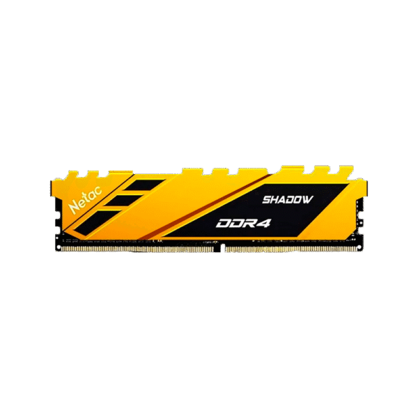 Memoria RAM DDR4 NETAC 8GB 3200 MHz SHADOW C16 GOLD YELLOW