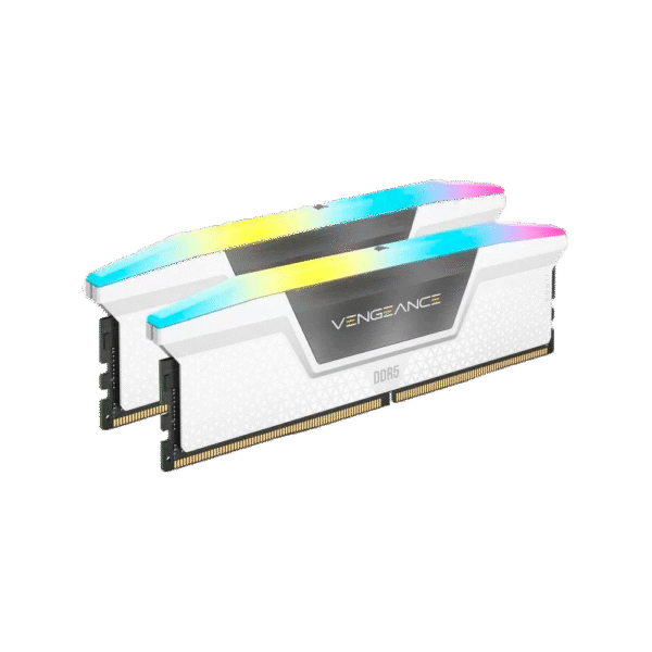 Memoria RAM DDR5 Corsair 32Gb (2x16Gb) 5600 MHz Vengeance RGB White CL40 INTEL XMP