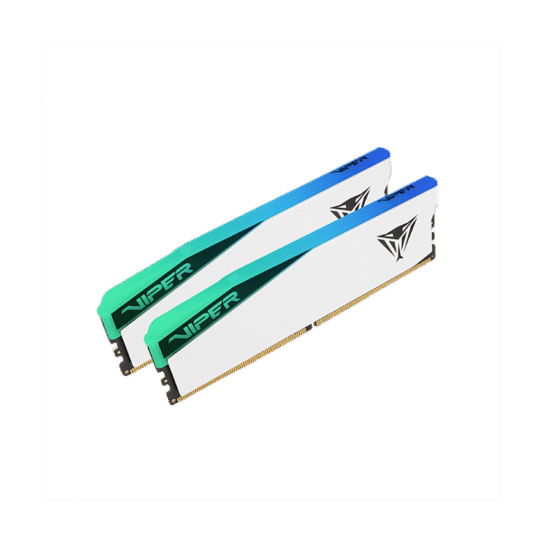 Memoria RAM DDR5 PATRIOT 32GB 7000 MHZ VIPER ELITE 5 RGB WHITE DUAL KIT CL38 INTEL XMP PE000936
