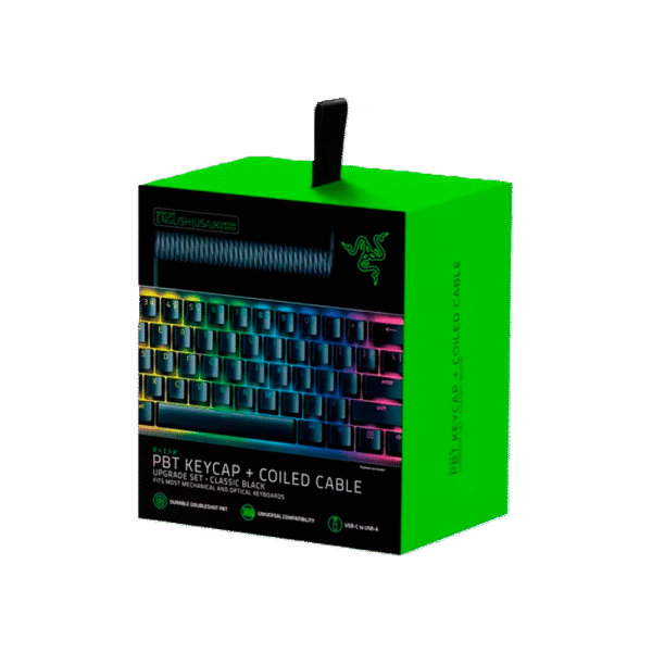 RAZER KEYCAP SET CON CABLE BLACK