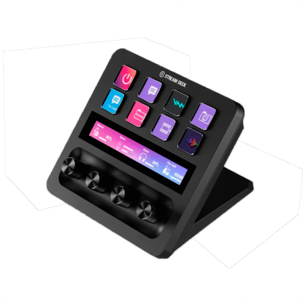Stream Deck+ Elgato 8 botones LCD cuestomizables Negro