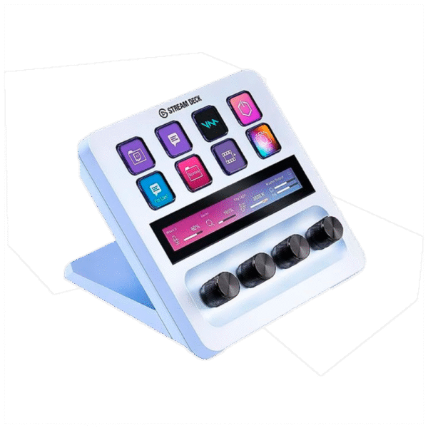 Stream deck blanco 8 teclas 4 diales