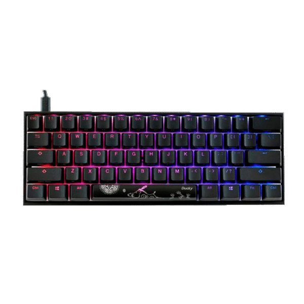 TECLADO GAMER DUCKY MECHA MINI V2 RGB Kailh BOX brown switch MECANICO ISO SP