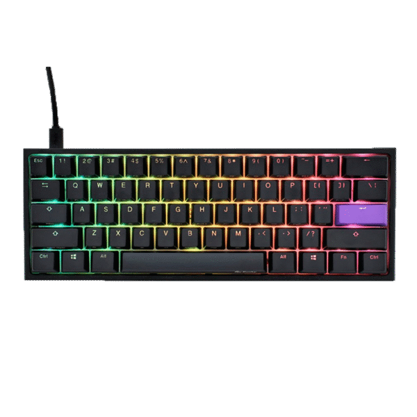 TECLADO GAMER DUCKY ONE 2 MINI RGB KAILH BOX WHITE SWITCH  MECANICO ISO SP