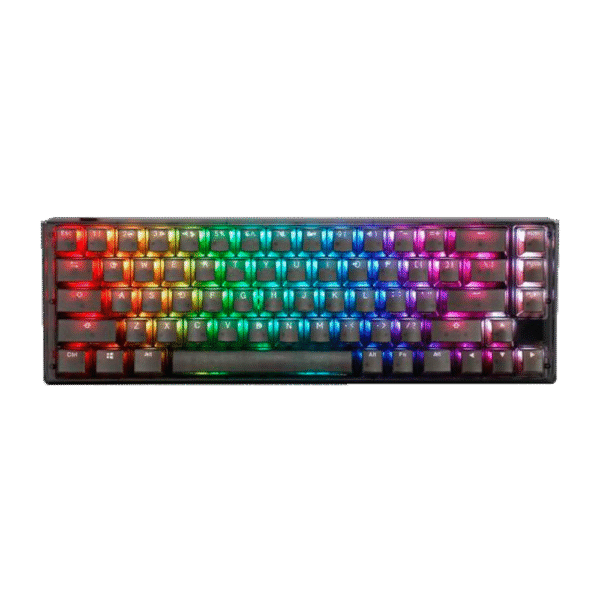 TECLADO MECANICO DUCKY ONE 3 AURA CLEAR BLACK 65 MINI DKON2161ST-BESPDABAAAC1