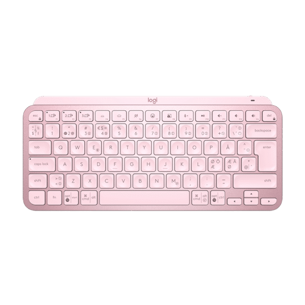 Teclado LOGITECH Wireless MX Keys Mini Rose Retroilum