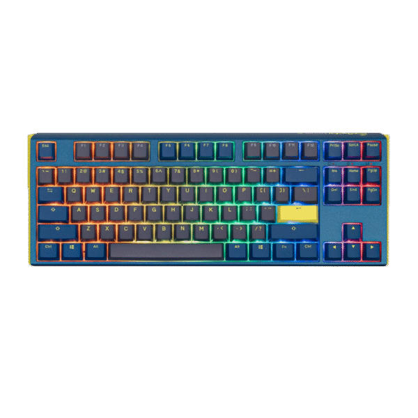 Teclado Mecanico Ducky One 3 TKL Daybreak Teclas azules Interruptor marron Ingles PBT Doble disparo
