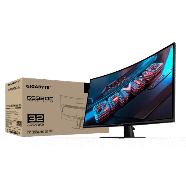 Monitor GIGABYTE 32" Edge 2K QHD 170Hz Curvo GS32QC