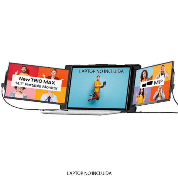 MONITOR PORTATIL PARA NOTEBOOK BYH TRIO MAX TRI-SCREEN 2.0 14.1