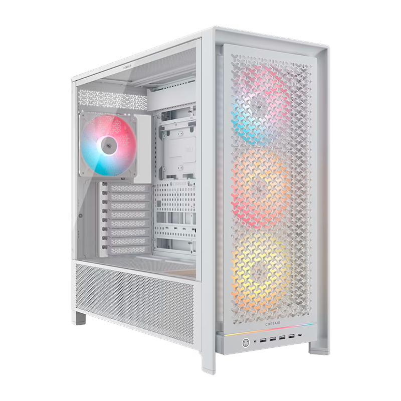 GABINETE CORSAIR 5000D FRAME RS ARGB WHITE X4 FANS