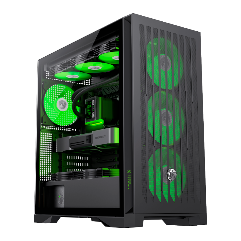 GABINETE GAMEMAX LEADER 2 BK X4 FAN E-ATX