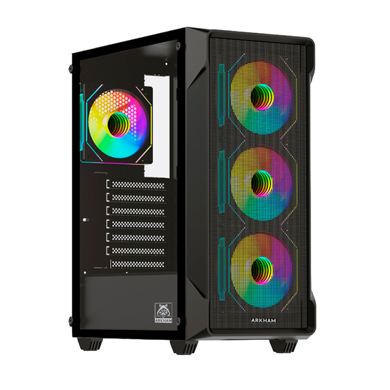 GABINETE ARKHAM VORUS X4 FANS ARGB ATX