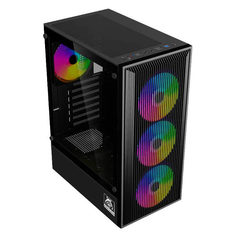 GABINETE ARKHAM VORUS ECO X4 FANS ARGB ATX