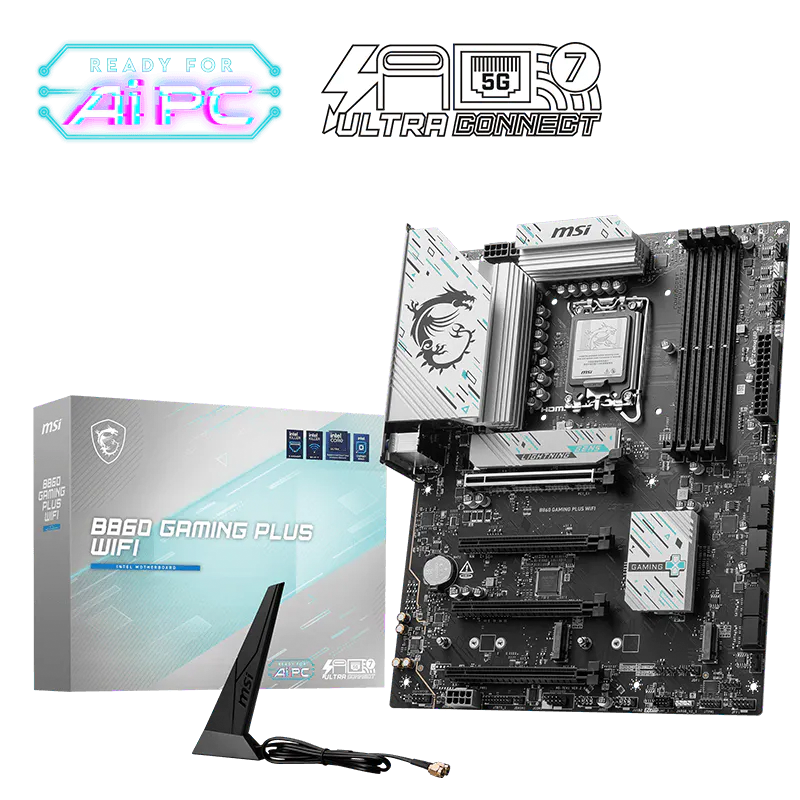MOTHER MSI B860 GAMING PLUS WIFI DDR5 - LGA1851