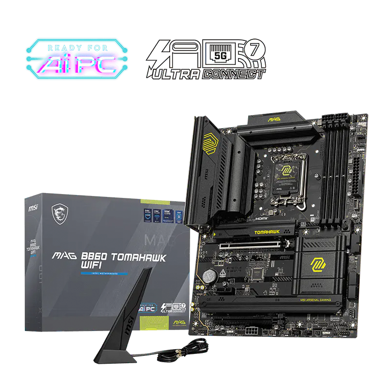 MOTHER MSI MAG B860 TOMAHAWK WIFI DDR5 - LGA1851