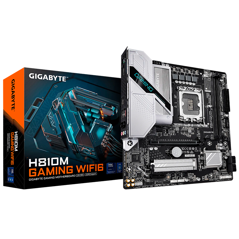 MOTHER GIGABYTE H810M GAMING WIFI 6 DDR5 - LGA1851