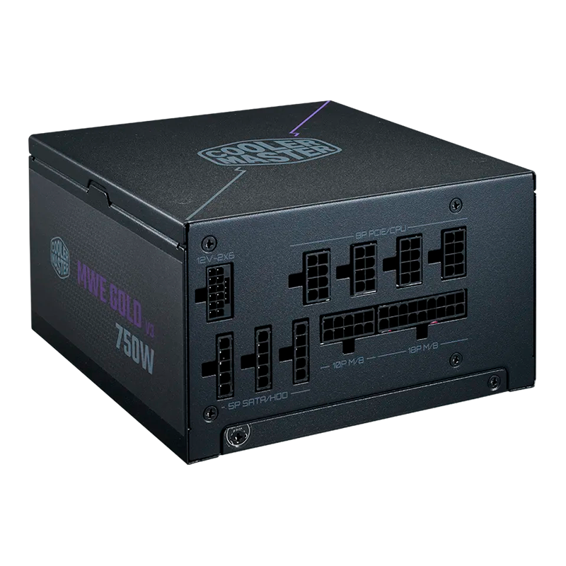FUENTE COOLER MASTER 750W 80 PLUS GOLD MWE V3 FULL MODULAR PCIE 5.1