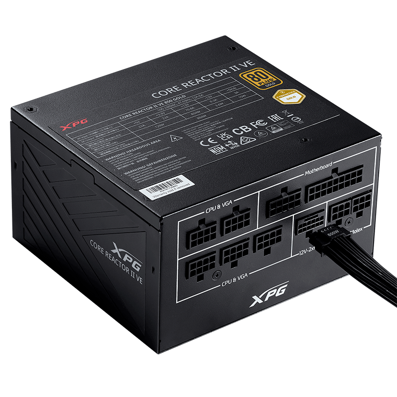FUENTE ADATA XPG 850W 80 PLUS GOLD CORE REACTOR II VE MODULAR PCIE 5.1