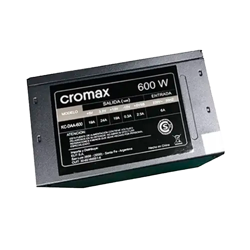 FUENTE CROMAX 600W STANDER KC-DDA-600