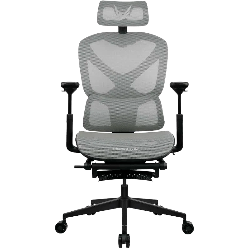 SILLA GAMER FORMULA V ERGOLUX 5 MESH LIGHT GREY