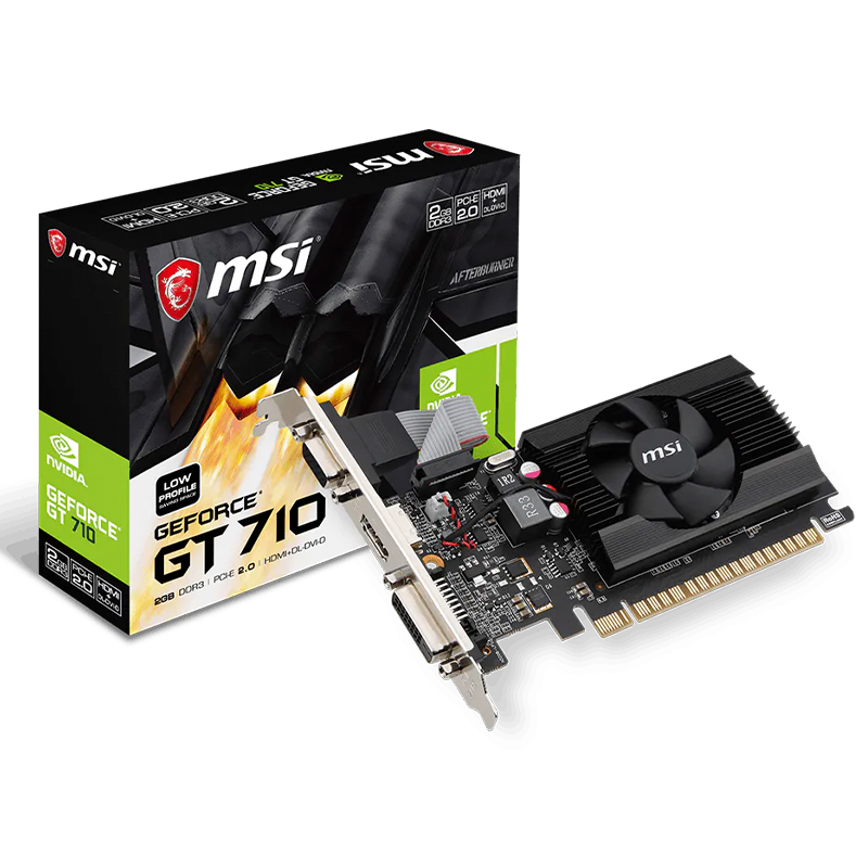 PLACA DE VIDEO MSI GEFORCE GT 710 2G LP DDR3
