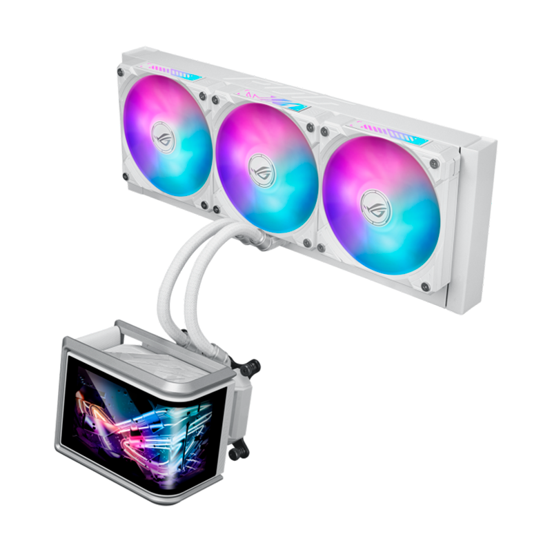 WATER COOLER ASUS ROG RYUO IV SLC 360 ARGB WHITE EDITION 360MM