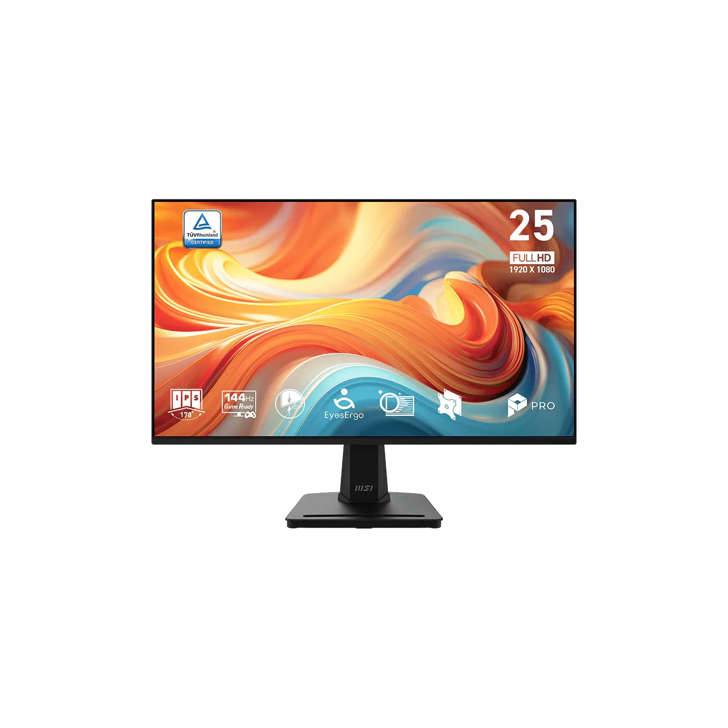 MONITOR GAMER MSI 25" 144HZ FHD 1MS IPS EYESERGO FREESYNC MP251 E14L